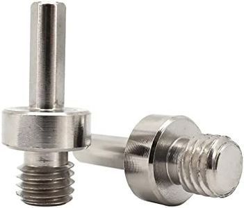 BRSCHNITT Core Drill Bit Arbor Adapter, 2pcs 5/8"-11 Thread to 3/8" Triangle Shank for Threaded Diamond Hole Saw Core Drill Bit