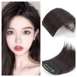 BOGOTA Silky Hair Extensions with Clip | Hair Weft | Hair Pieces for Thinning Hair | Invisible Hairpin | Straight Women Hair, Add Volume in hair - Black