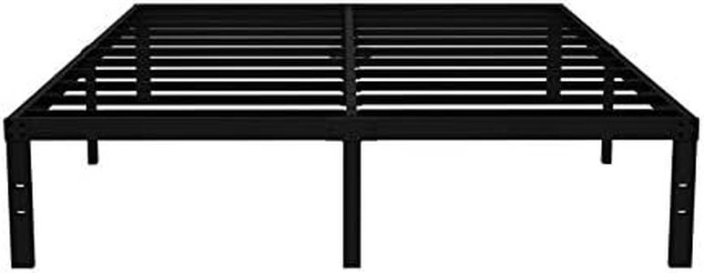 COMASACH 16 Inch King Size Bed Frame Supports up to 3500lbs, No Box Spring Needed, Platform with Heavy Sturdy Metal Steel, Easy Assembly, Under Bed Storage, Noise-Free, Non-Slip
