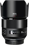 Meike 85mm F1.8 Full Frame Auto Focus Medium-Telephone Portrait Lens Compatible with Canon EOS EF Mount Digital SLR Cameras 5D Mark IV 6D Mark II Black