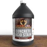 BEEST Concrete Acid Stain - Concrete Dye & Concrete Stain Outdoor for Stamped Concrete, Pavers, Cement Stain - Unique Marbled Finish - Burnt Ember - 1Gal