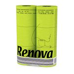 Renova Black Label Green Toilet Paper|6 Rolls|Coloured|Double Sided Technology|3 Ply Green