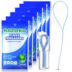 Dental Floss Threader Floss Tooth Floss Holders for Braces,Bridges and Implants (420PCS(Pack of 6))