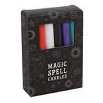 Green Tree Mixed Colour Spell Candles Pack of 12, Unscented