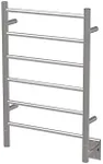 Amba Jeeves JSP Model J-Straight 6-Bar Hardwired Towel Warmer in Polished