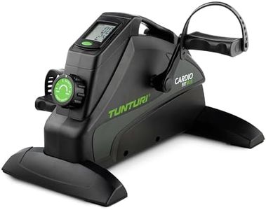 Tunturi Cardio Fit M35 Mini Vélo d'Appartement Freinage magnétique / Pédales Trainer Appareil d'exercice / Trainer Pédalier pour Bras et Jambes / Entraîneur d'exercice de Résistance Réglable