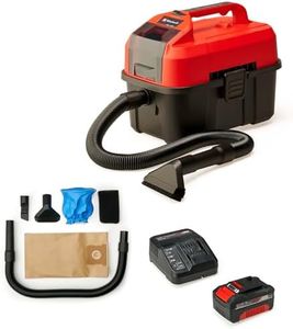 Einhell Akku-Nass-Trockensauger TE-VC 18/10 Li Power X-Change (10 Liter Tank, inkl. 2 m-Schlauch, Fugen-/Bürstendüse + Polster-/Universaldüse, inkl. 4,0 Akku und Ladegerät)