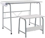 Studio Designs 55128 Project Center, Kids Craft Table with Bench, Gray/Spatter