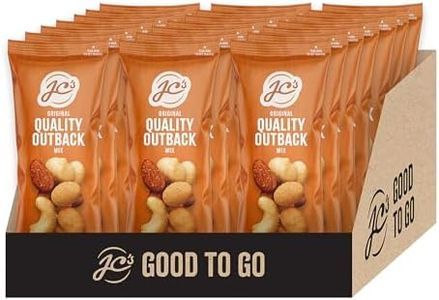 Original Quality Outback Mix By JC's Quality Foods - Premium Cashews, Almonds, Peanuts & Macadamia Mix, Healthy Energy Boosting Snack - 21x35 snacks