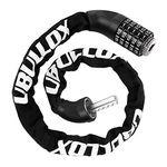 UBULLOX Bike Chain Lock 3FT Bike Lock 5-Digit Combination Bike Lock Anti-Theft Bicycle Lock Resettable Bike Lock Chain for Bicycle, Motorcycle and More