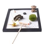 Generic Zen Garden Tabletop Rock Garden Sandbox Tools Kits for Office,Desktop,Zen Garden Kit for Desk Decor for Desktop Feng Shui