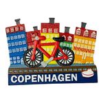 Krisah Fridge Magnet Resin 4D Countries Magnet Gift Souvenir Travel Magnets (Red Copenhagen)