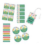 Chatterbox Latest Personalised Waterproof Stickers & Labels (Penguin Design) (Ice-Cream Design)