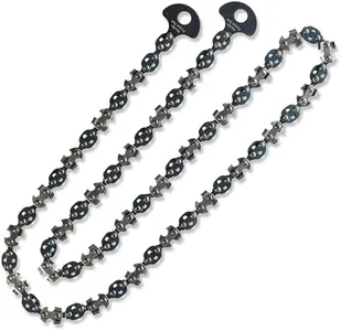 41 Inch High Limb Rope Saw for Trees - Double-Sided Saw Chain with Bi-Directional Teeth - Resharpenable Rope Chainsaw