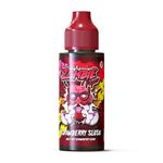 Strawberry Slu. vape juice 100ml by Zombie Vapes | 50/50 vape liquid | Shortfill E Liquid Nicotine Free 0mg Vape | Space to add Nicotine Shot or Nic Salt | No Nicotine Vape