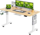 MAIDeSITe Electric Standing Desk Height Adjustable Standing Desk Sit Stand Desk Stand Up Desk with Drawer and 140 * 70cm Desktop for Home Office