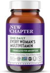 New Chapter Women's Multivitamin, Every Woman's One Daily, Fermented with Probiotics + Iron + B Vitamins + Vitamin D3 + Organic Non-GMO Ingredients - 96 ct (Packaging May Vary)