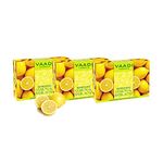 Vaadi Herbals Organic Body Soap Bar Lemon Basil Detoxifies Tones Brightens Skin 3 X 75 Gm