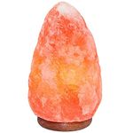 3-5 KG Salt Lamp | Premium 100% Natural Himalayan Salt Lamp Hand Crafted Wooden Base Salt Lamp Himalayan | Pink Salt Lamp | Bedside Lamp | Rock Salt Lamp Night Light Crystal Lamp