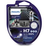 Philips Racing Vision GT200 H7 Headlight Bulb +200%, Double Set,