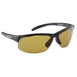 Flying Fisherman Maverick Polarized Sunglasses (Matte Black Frame, Yellow-Amber Lenses)