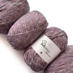 Merino-Moments Knitting and Crochet Merino Wool Multicolor Yarn Set of 4 (456yds/400g), Thick Chunky Weight #5, Great for Baby Projects: Sweaters, Blankets, Hats, Mittens, Scarves - Purple Lavender