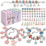 Bracelet Making Kit Gifts for Girls - 5-12 Year Old Jewelry Sets, Charm Jewellery Toys DIY Arts And Crafts for Kids, Christmas Stocking Fillers Birthday Ideas for Teenager Children