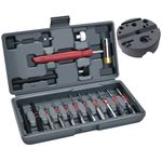 W WIREGEAR Punch Set Gunsmith Punch Set Elite Gunsmithing Tool Made of Solid Material Including Steel Punch and Hammer with Bench Block Ideal for M1911 and Other Pistols for Gunsmithing Maintenance