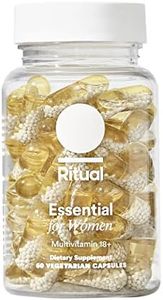 Ritual Multivitamin for Women 18+ with Vitamin D3 for Immune Support*, Vegan Omega 3 DHA, B12, Iron, Gluten Free, Non GMO, USP Verified, 30 Day Supply, 60 Capsules