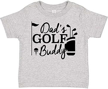 inktastic Dad's Golf Buddy Toddler T-Shirt 2T 0060 Heather Grey 26877