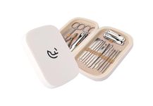 CAELYN & FRANCIS 18Pcs Manicure Set, Professional Stainless Steel Nail Care Tools, Portable Grooming Kit for Travel and Home, Ideal Nail Clippers, Gift for Men Women Friends and Parents (White)