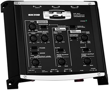 Sound Storm Laboratories SX310 Car Audio Electronic Crossover - 2/3 Way Pre-amp, with Remote Subwoofer Level Control, Use with Amplifier Stereo Equalizer, Line Output Converter