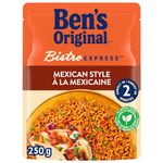 BEN'S ORIGINAL BISTRO EXPRESS Mexican Style Rice, Long Grain Rice and Side Dish, 250g Pouch