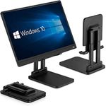 Portable Monitor Stand-Tablet Stand,Foldable &Adjustable,Super Sturdy,Tablet Holder Stand for Desk Compatible with iPad Pro/Tablets/Portable Monitor 7"-15.6", Stand Holder for Facebookportal(Black)