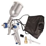 Touch Up 4.2 oz HVLP Air Spray Gun Auto Car Detail Paint Sprayer Spot Repair, with Protective Kits
