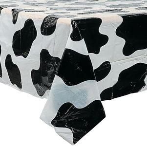 Fun Express Cow Print Plastic Tablecloth