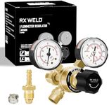 RX WELD Argon/CO2 Regulators Gauges Gas Welding, Regulator for MIG and TIG, CGA580 Inlet Connection