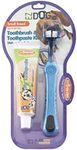 EZ Dog 3-Sided Toothbrush and Natural Vanilla Flavor Toothpaste Kit for Small Dog Breeds