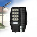 Homehop Solar Street Lights Outdoor Waterproof 200W Motion Sensor Security Wireless LED Wall Lamp for Home & Garden with Remote Control (Cool White)