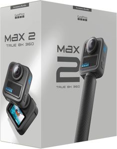 GoPro MAX2 Action Camera Bundle – 4ft Extension Pole, 2 Enduro Batteries, 64GB microSD