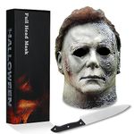 Halloween Mask Adult, Halloween Scary Cosplay Mask (Black)