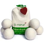 [6x] Tumble Dryer Balls ♻️100% Pure Merino wool dryer balls are the laundry balls for tumble dryer | Tested for your safety