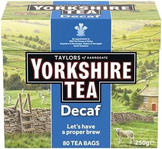 Yorkshire Tea Yorkshire Decaffeinated Tea Bags 80S 250G