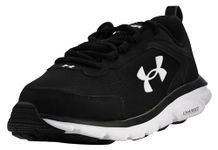 Under Armour Women's Charged Assert 9, Black/White, 9.5 Wide