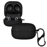 kwmobile Earphones Case Compatible with Samsung Galaxy Buds 2 Pro/Buds 2 / Buds Live - Anti-Scratch Protective Two-Part Earbuds Case - Black