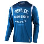 Troy Lee Designs GP Air Roll Out Jersey - Motocross Dirt Bike ATV Enduro Dual Sport Racing Off Road Long Sleeve - Adult Men, Slate Blue, Small