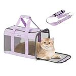 BELLA & PAL Cat Carrier Dog Carriers Airline Approved, Pet Carrier for Small Medium Dogs Cats Under 16Lbs, Collapsible Soft Sided Travel Puppy Carrier