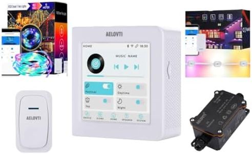AELOVTI Smart Courtyard Butler+Doorbell+smart fairy lights+breadker+outdoor permanent lights