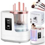 3 IN 1 Makeup Brush Cleaner Machine and Dryer with Drying & Disinfecting functions for Travel Home Use, Electric Automatic Makeup Brushes Cleaner for Makeup Lovers & Professionals