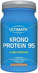 Ultimate Italia - Krono Protein 95-1kg - gusto nocciola - 6 fonti di proteine a rilascio graduale e 5 aminoacidi che nutrono i muscoli per ore